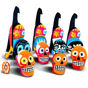 Day Of The Dead Folk Art Png Fvv PNG image