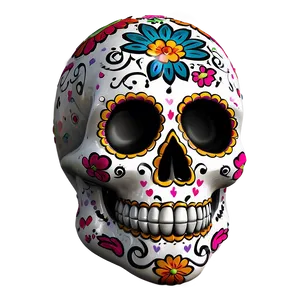 Day Of The Dead Skull Art Png 70 PNG image