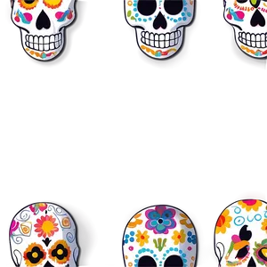 Day Of The Dead Skulls Mexico Png 47 PNG image