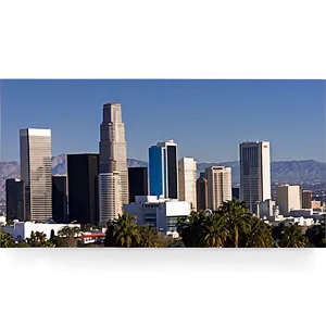 Daytime Los Angeles Skyline PNG 18