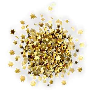 Dazzling Gold Confetti PNG 05252024