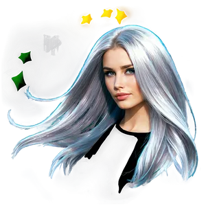 Dazzling Long Hair PNG Fbp93
