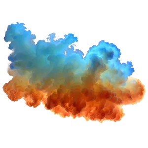 Dazzling Orange Smoke Silhouette PNG Hdy PNG