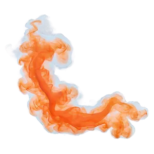 Dazzling Orange Smoke Silhouette PNG Yil77 PNG