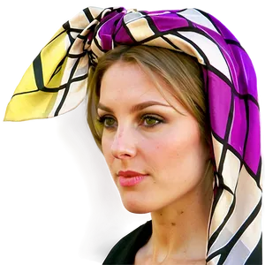 Dazzling Silk Headscarf PNG Kly