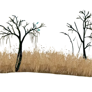 Dead Grass Under Trees PNG Tax42 PNG