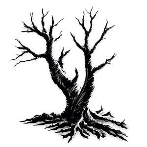 Dead Tree Black And White PNG 27 PNG