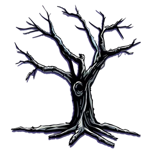 Dead Tree Cartoon PNG Rvn22