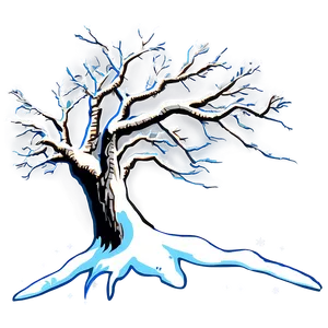Dead Tree In Snow PNG 05252024 PNG