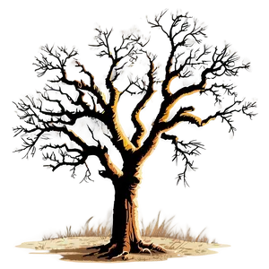 Dead Tree Silhouette Clipart PNG 05252024 PNG