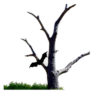 Dead Tree With Bat PNG 05252024 PNG
