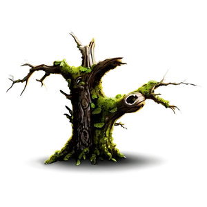 Dead Tree With Moss PNG Vyu PNG