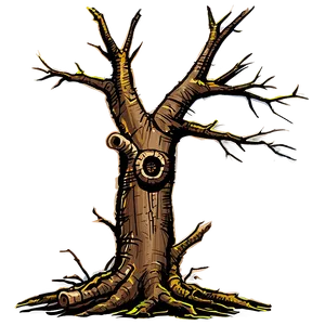 Dead Tree With Nest PNG Gnc PNG
