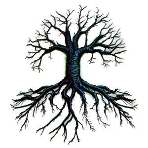 Dead Tree With Roots PNG 05252024