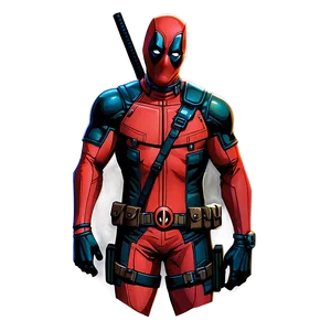 Deadpool Anime Style PNG 05212024