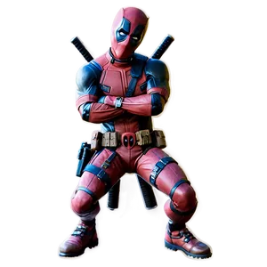 Deadpool Cool Pose PNG Psq PNG