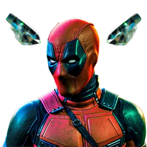 Deadpool Glitch Art Png Dmf PNG image