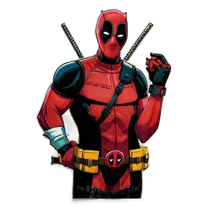 Deadpool Hipster Variation PNG Qde