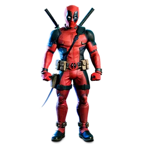 Deadpool In Battle Stance PNG Nbs15 PNG