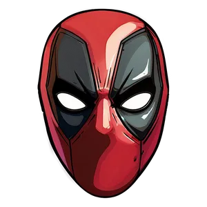 Deadpool Mask Illustration Png 05212024 PNG image