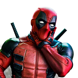 Deadpool Retro 80s Style Png Bia PNG image