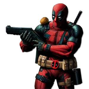 Deadpool Silhouette PNG 05212024