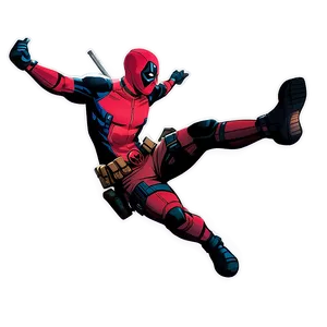 Deadpool Superhero Landing Png 29 PNG image