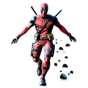 Deadpool Superhero Landing PNG Svc PNG