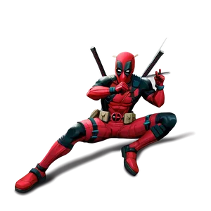 Deadpool With Katanas PNG Rjb62 PNG