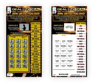 Deal No Deal Lottery Tickets PNG image