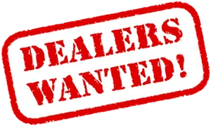 Dealers Wanted Stamp PNG image