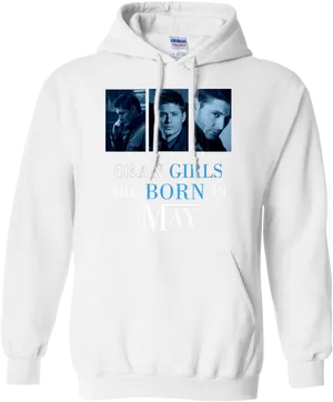 Dean Girls Born In May Hoodie PNG image