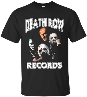 Death Row Records Horror Mashup T Shirt PNG image