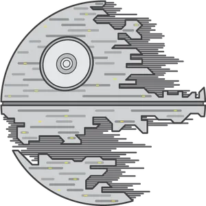 Death Star Icon Graphic PNG image