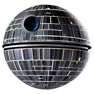 Death Star In Orbit PNG Sqm23