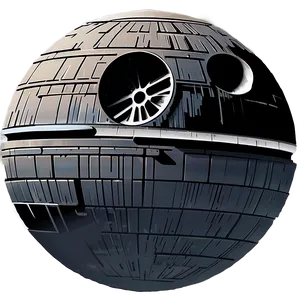 Death Star Silhouette PNG 05252024