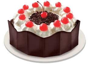 Decadent Black Forest Cake PNG image