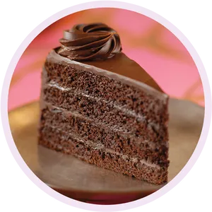 Decadent Chocolate Cake Slice