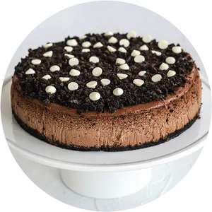 Decadent Chocolate Cakewith Cookie Crumble PNG image