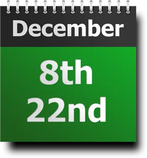 December Calendar Icon PNG image