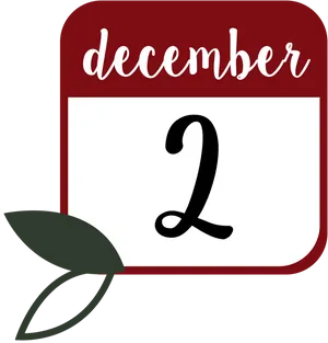 December2 Calendar Icon PNG image