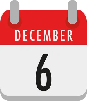 December6 Calendar Icon PNG image