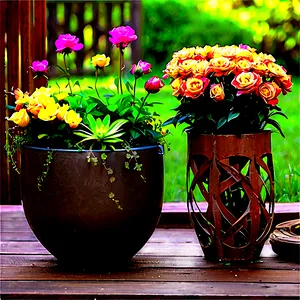 Deck Flower Arrangement Ideas Png 47 PNG image