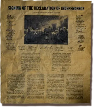 Declarationof Independence Signing Replica PNG image