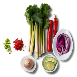 Deconstructed Pho Ingredients Png 06202024 PNG image