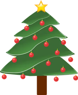 Decorated Christmas Tree Graphic