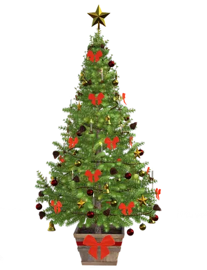 Decorated Christmas Treewith Gifts.png
