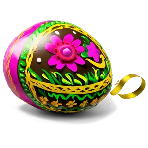 Decorated Easter Egg Png Wit PNG image