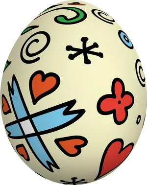 Decorated Easter Egg Vector PNG image