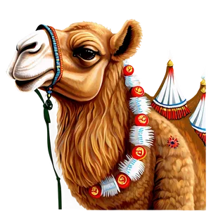 Decorated Indian Camel PNG 05212024